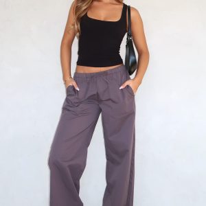 Sweet Like Me Wide Leg Pants Charcoal