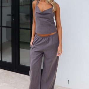 Take A Stance Pants Charcoal