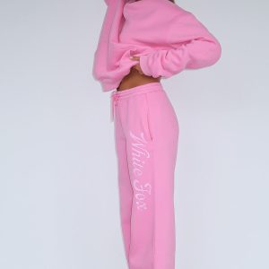 The Good Life Wide Leg Sweatpants Pink