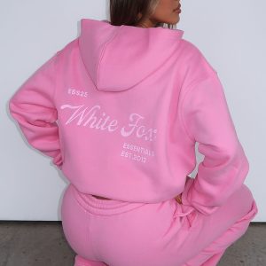 The Good Life Back Graphic Oversized Hoodie Pink