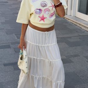 Washed Ashore Oversized Tee Lemon