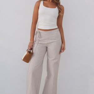 Won't Look Back Pants Beige