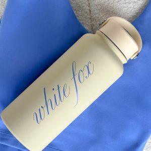 Work Out Drink Bottle 1L Cream/Blueberry